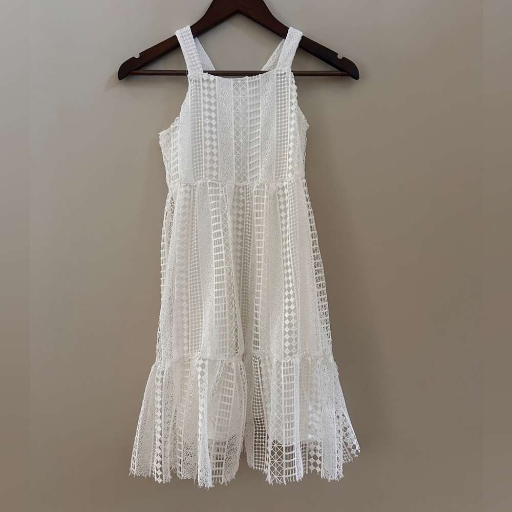 White Lace Zara Girls' Summer Dress